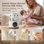 Baby Instant Warmer, Baby Milk Warmer Glass Electric Kettle Boiler with Night Light, Accurate Temperature Control for Formula, 1.2L Glass Water Warmer Breastmilk,Boil Coffee,Tea, 24H Insulation - Image 2