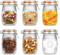Amzcku Wide Mouth Vintage Mason Jars with Airtight Lid 32oz Canister 6-Pack by Amzcku