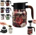 Vintage Teapot with Infuser, 35 oz Insulated Tea Pot for Loose Leaf Tea by Unknown