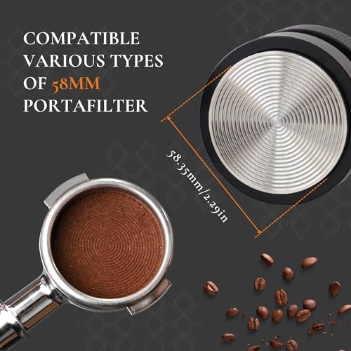 Vandroop 58.35mm Calibrated Espresso Tamper Self-Leveling Constant Pressure - Image 2