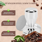 8 PCS Espresso Accessories Kit, 51mm Coffee Tamper Set - Image 4