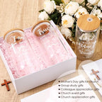 Skylety 32 Sets Christian Glass Cups for Women with Lids Straws Brushes - Image 3