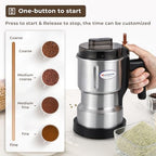 Moongiantgo Coffee Grinder Electric 200ml Capacity, 250W Mini Grain Mill - Image 3