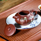 Tea Pots For Loose Tea Traditional Handmade Retro Tea Set With Filter Teapot Handmade Purple Clay Household Teapot Tea Room Tea Lover Tea Infuser Pot - Image 5