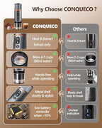CONQUECO Portable Espresso Coffee Machine: 12V Electric Small Travel Expresso Maker - Self Heating 8 Cups Battery Powered Compatible for Nespresso Capsule - for Camping RV Hiking Office (Pearl White) - Image 4