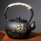 Tea Kettle,Cast Iron Teapot in Japanese Style,Tetsubin Tea Kettle with Stainless Steel Infuser,Die Casting Pattern Stove Safe Kettles,Traditional Iron Teapots,1.2L(Color:O) (Size : Z) by Unknown