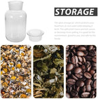 Large Glass Storage Jar with Airtight Sealed Lid Wide Opening Transparent Container for Coffee Beans Cookies Candy Sugar Spice and Pantry Organization - Image 6