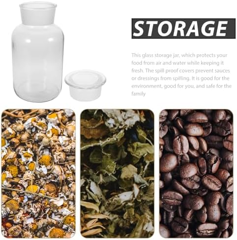 Large Glass Storage Jar with Airtight Sealed Lid Wide Opening Transparent Container for Coffee Beans Cookies Candy Sugar Spice and Pantry Organization - Image 6