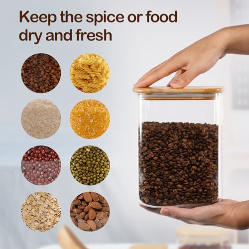 D2scrma 37oz/115oz Square Glass Storage Containers with Lids 2-Pack - Image 4