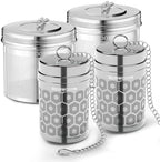Only Available for The Next 72 Hours Bundle 2 Pack Small Tea Infusers and 2 Pack Large Tea Strainer by REINMOSON