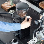 MACAP LEO 55 Touch Burr Coffee Grinder, Satin Black – 55mm Flat Burrs, Compact & Quiet, Stepless Micrometric Adjustment, Precision Grinding, Home Espresso Machine Compatible, Touch Screen - Image 6
