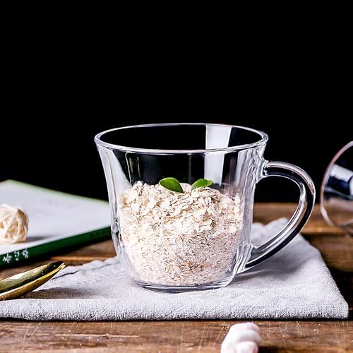Large Coffee Mugs Set of 6 - Clear Soup Bowls with Handle 17 Oz - Image 6