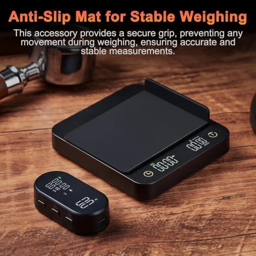 Digital Coffee Scale with Timer & Wireless Display, 3kg/0.1g Accurate Kitchen Scale for Espresso Pour Over Coffee, 5 Brewing Modes, Compact Design Compatible with Espresso Machines - Image 5