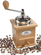 Zassenhaus Brasilia Coffee Mill, Beechwood Manual Coffee Bean Grinder, Traditional Hand Crank Coffee Mill,Natural/Chrome - Image 2
