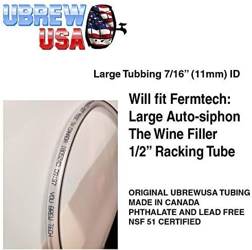 Fermtech 1/2" Large 27" Fast Flow Deluxe Siphoning Kit – Auto Siphon for Home Brewing, Beer, Wine, Mead, and Craft Brew – Includes Food-Grade Hose & Bottling Wand for Easy Transfer & Filling - Image 5