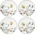 Lenox Chef Snoopy 4-Piece Accent Plates, Appetizer Plate Set for 4 by Lenox