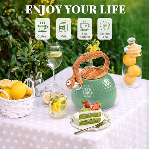 GGC Whistling Tea Kettle for Stove Top, 3.2QT/3L Stainless Steel Tea Kettle - Image 7