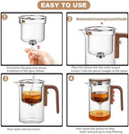 800ml/27.1oz Magic Tea Pot With Strainer - Image 4