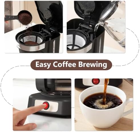 12-Cup Drip Coffee Maker,Auto Keep Warm,Reusable Filter,60Oz Size - Image 6