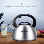 Stovetop Teapot For Home And Restaurant 304 Stainless Steel Whistling Tea Kettle Stovetop Pots Kettles With Heat-Proof Handle And Lid(2.5L) - Image 6