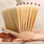 Soft Foxtail Hand Broom Wood Handle for Shop Bench 14" (2pcs Yellow) - Image 4