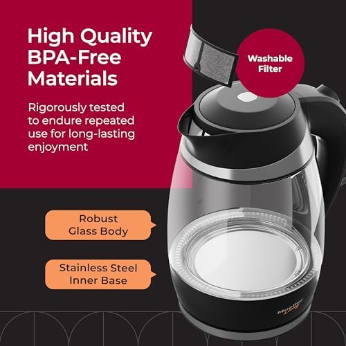 Mueller Living 1.8L Electric Kettle, Tea Kettle for Boiling Water - Image 4