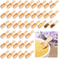 100 Pack Mini Wooden Spoons for Jars Small Bath Salt Bamboo Spoons Bulk Small Scoop Mini Scooper Wooden Candy Spoon Washing Powder for Sugar Scrubs, Bath Salts, Cooking by Unknown