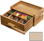 Acacia Wood Tea Bag Organizer with Drawer by liberty