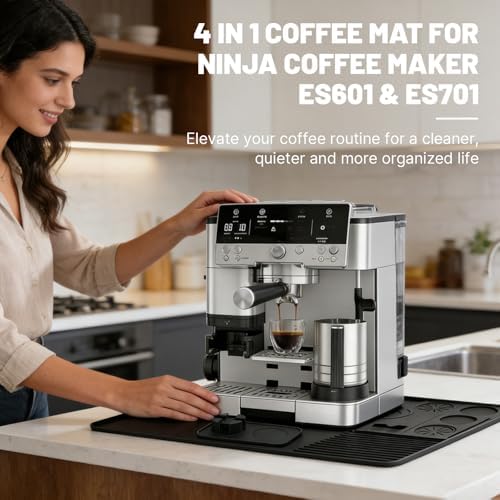 4-in-1 Coffee Maker Mat for Ninja Luxe Cafe Machine ES601 & ES701 - Image 6