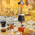 Outdoor Milk Frother, Steam Frothing Machine, Stainless Steel Kettle for Boiling Water, Adjustable Angle, with 3-Hole Nozzle and Air Pressure Gauge, for Picnics and Camping - Image 7