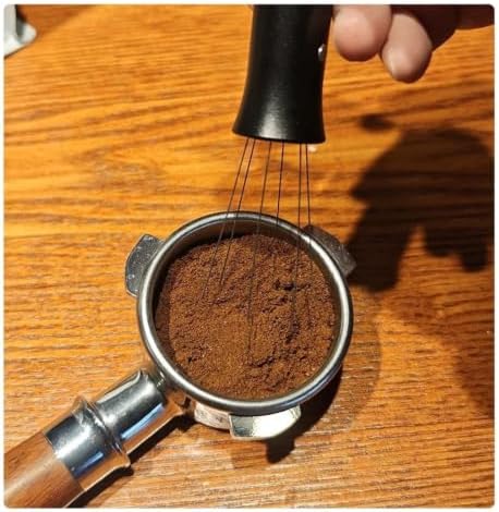 Press-Type Espresso WDT Tool Coffee Powder Stirring Needle Distributor Even Distribution Coffee Stirrer Barista Coffee Gadget(Silver) - Image 5