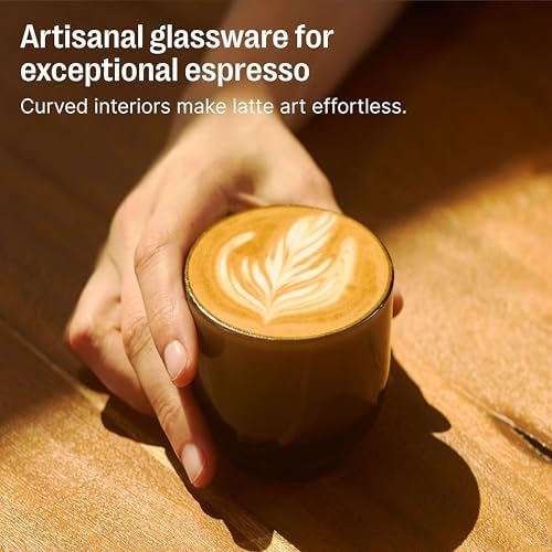 Fellow Pirch Cortado Cups 4.5 oz, Set of 2, Weighted Soda Lime Glass Smoke - Image 4