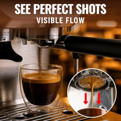 54mm Bottomless Portafilter, True Lay-Flat Naked Portafilter - Image 6