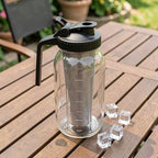 1 Set Cold Brew Coffee Maker Pitcher, 64 Oz Thick Glass Mason Jar - Image 6