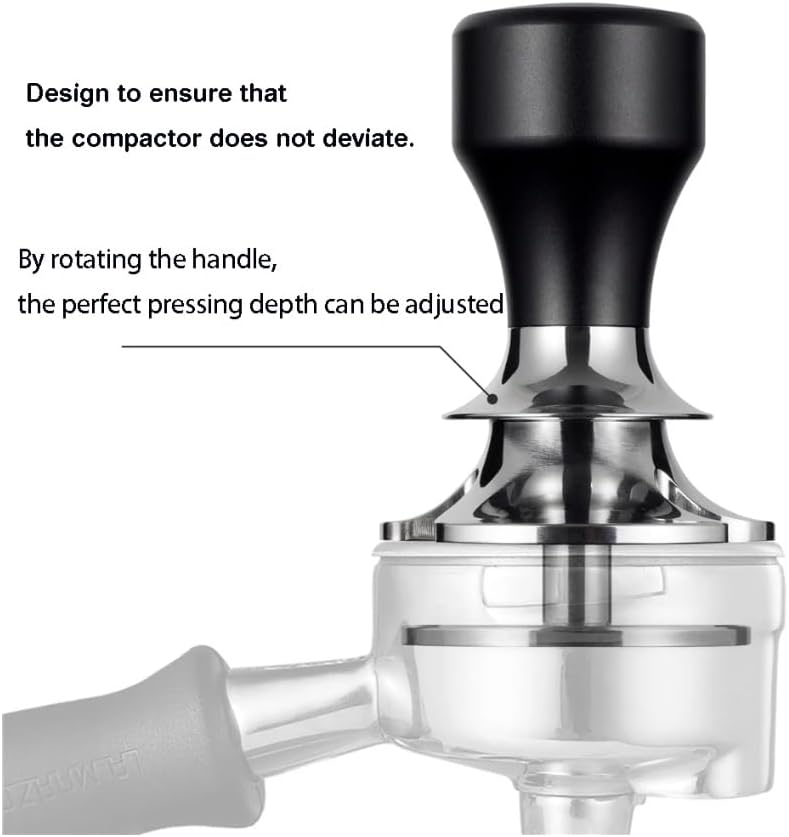 51.6mm Elasticity Adjustable With Scale Lines Stainless Steel Coffee Tamper，Compatible For La Pavoni，replacement Espresso Accessory(Matte red) - Image 7