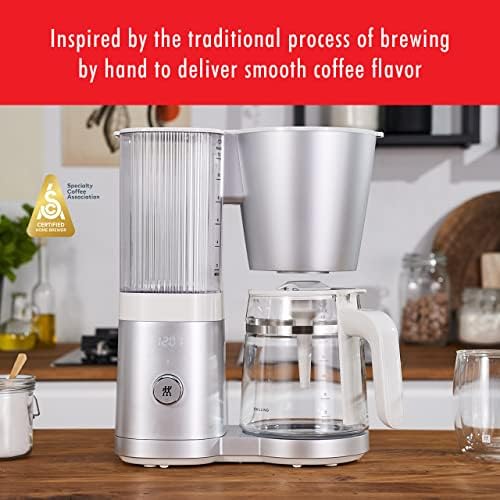 ZWILLING Enfinigy Glass Drip Coffee Maker 12 Cup, Awarded the SCA Golden Cup Standard, Silver - Image 2
