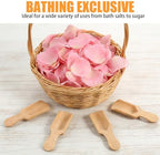 100 Pack Mini Wooden Spoons for Jars, Small Bath-Salt Scoops Mini Scooper Wooden Candy Spoon Washing Powder for Sugar Scrubs, Bath-Salts, Cooking - Image 7