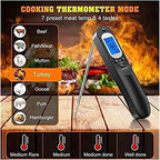 KouRy Digital Instant Read Meat Thermometer for Kitchen, Food Cooking, Grill, BBQ, Smoker, Candy, Home Brewing, Coffee, and Oil Deep Frying (Black) - Image 6