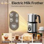 Milk Frother and Steamer, 4-in-1 Electric Foam Maker with Detachable - Image 2