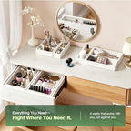 9-Pack Solid Wood Junk Drawer Organizer, Modular Desk Drawer Tray & Accessories with Non-Slip Pad, Multi-Use for Kitchen, Office, Bedroom Dresser, Utensil, Makeup, Stationery, Tea Bags & Coffee Pod - Image 7