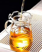 chinese tea set portable tea set gongfu tea set Tea Kettle Infuser Stovetop Gift Set - Glass Teapot with Removable Stainless Steel Strainer, Tea Maker - Image 4