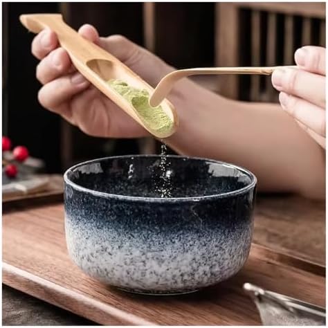 6Pcs Matcha Set, Tea Includes Bowl With Spout, Whisk Holder Scoop - Image 3