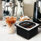 POPETPOP Stainless Steel Coffee Knock Box Bucket with Noise Reduction Base - Image 6