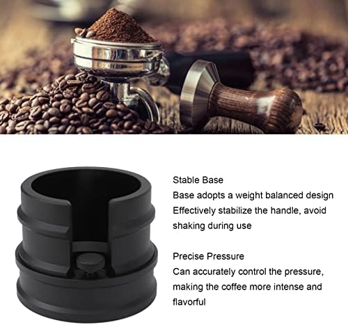 Aluminium Alloy Espresso Tamping Station, and Coffee Portafilter Holder Organizer, for 51mm, 53mm, 58mm Espresso Machines (Black) - Image 3