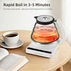 Food Grade Silicone Electric Travel Kettle with Temperature Control, 0. 55L (Black) - Image 4