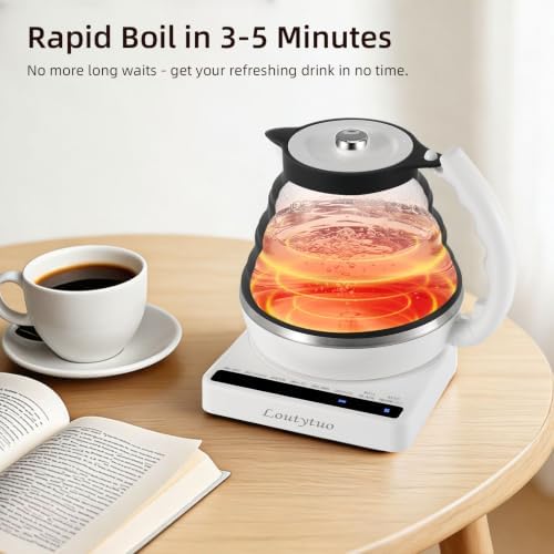 Food Grade Silicone Electric Travel Kettle with Temperature Control, 0. 55L (Black) - Image 4
