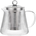 Cristel Darjeeling Collection Borosilicate Glass Teapot, 41 Ounces, With Stainless Steel Lid and Infuser by Cristel
