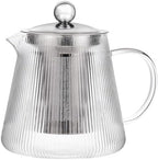 Cristel Darjeeling Collection Borosilicate Glass Teapot, 41 Ounces, With Stainless Steel Lid and Infuser by Cristel
