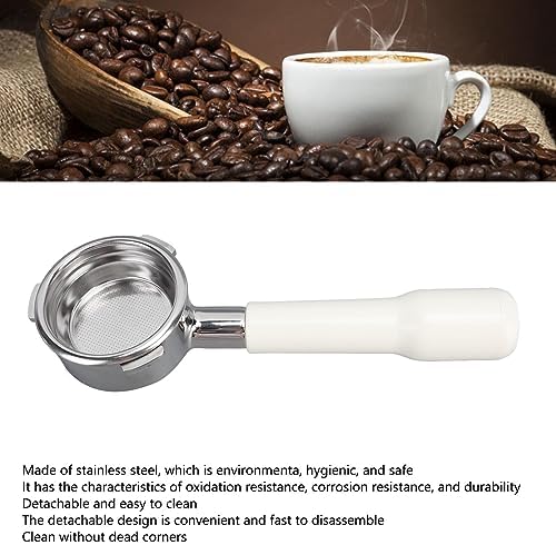 58mm Coffee Portafilter, Professional 3 Ears Bottomless Portafilter Coffee Bottomless Portafilter 58mm Filter Basket Replacement for Barsetto 3 Ears Symmetrical Coffee Machines - Image 5