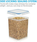Vtopmart 5.2L Flour Sugar Storage Containers, 4 PCS, Blue - Image 4